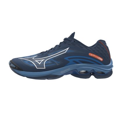 Zapatillas Para Voleibol Mizuno WAVE Lightning Z7 Mujer - Azules Oscuro / Blancos / Azules - Chile